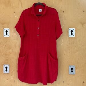 CAbi Scarlet Button-Up Tunic